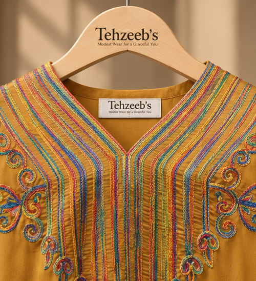 Areeba Paisley Jalabiya