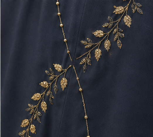Hiba Golden Vine Abaya