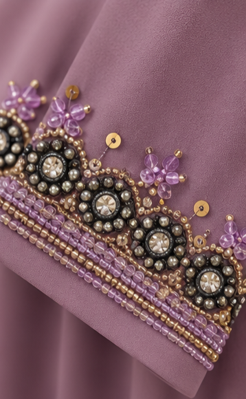 Hooriya Kundan Cuff Abaya