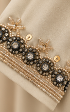 Hooriya Kundan Cuff Abaya