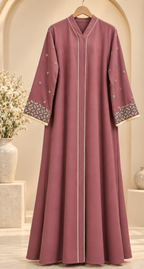 Saira Embroidered Cuff Abaya