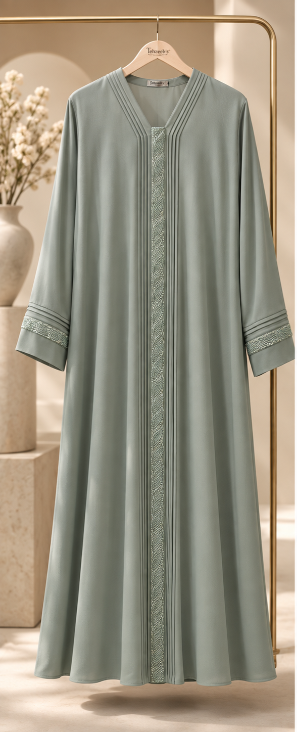 Zoya Pintuck Beaded Abaya